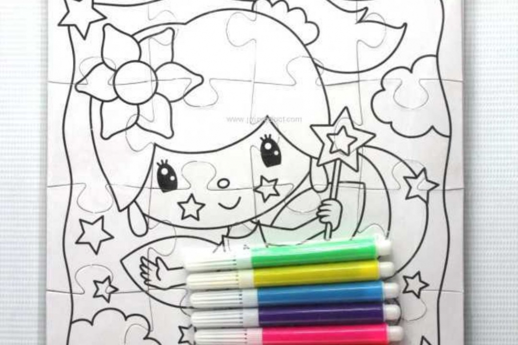 Jigsaw Puzzle Colouring