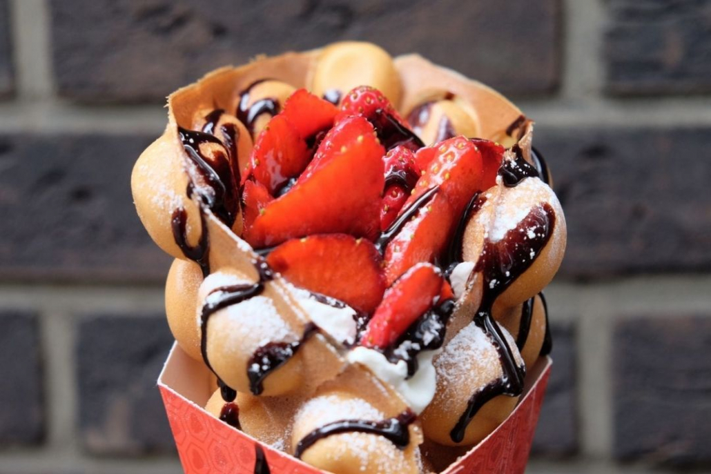 Bubble Waffle Ice Cream