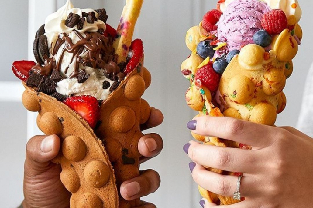 Bubble Waffle Ice Cream