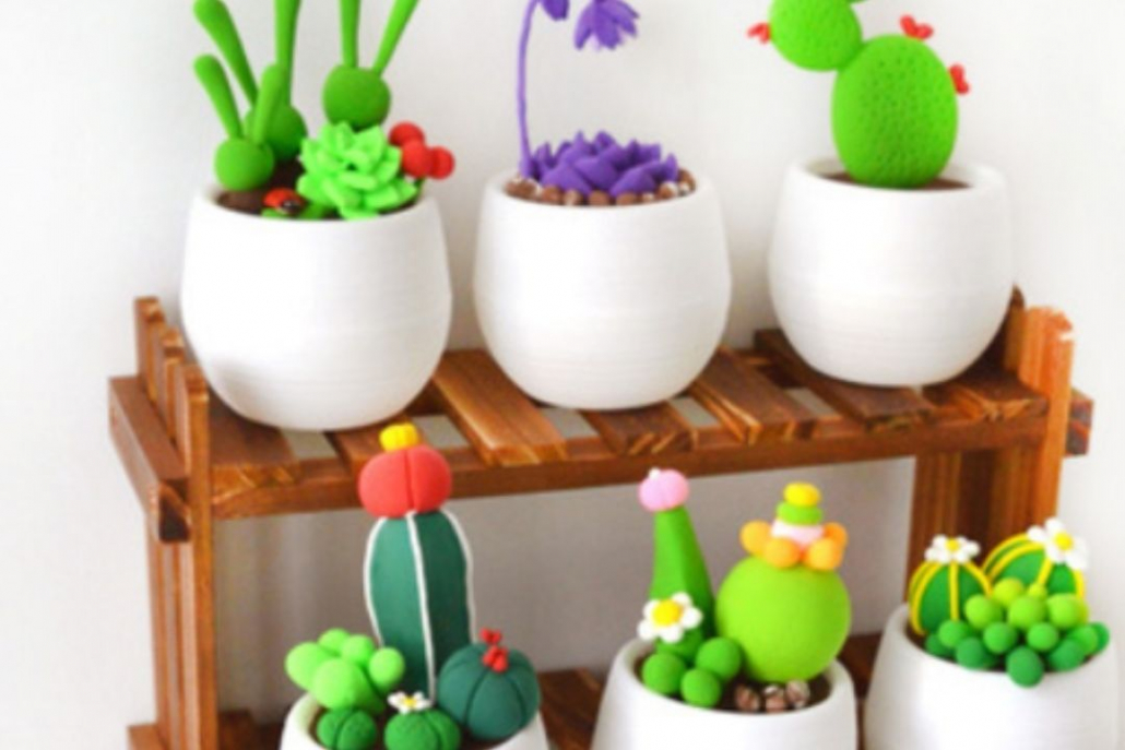 Potted Play Clay Art