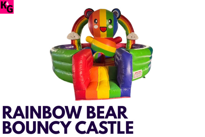 Rainbow Bear Bouncy Castle