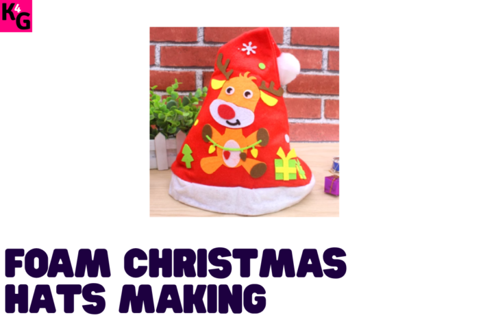 Foam Christmas Hats Making