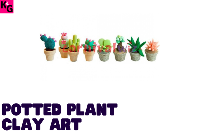 Potted Plant Clay Art